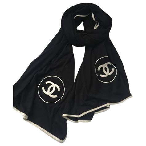 chanel stole|Chanel stole scarf.